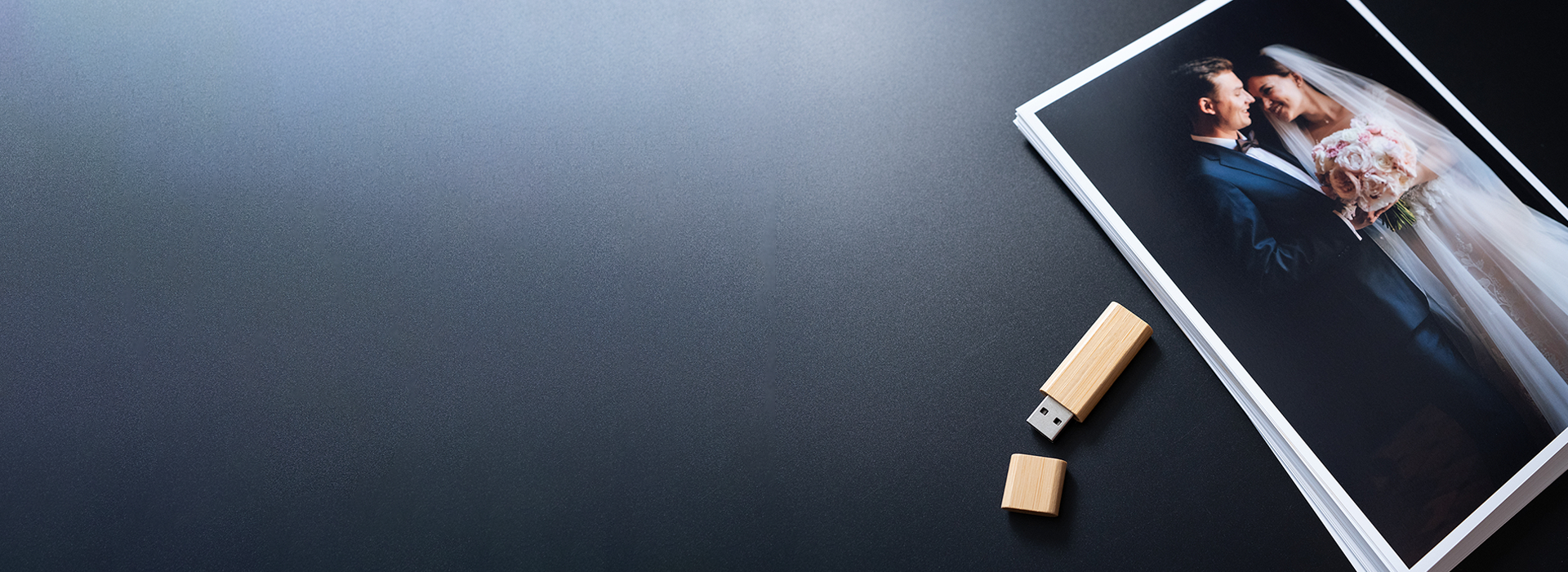 Tablet with wedding video on desk representing custom video editing services by DVD Your Memories South Bay.