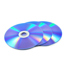 3 BluRay DVDs fanned out.