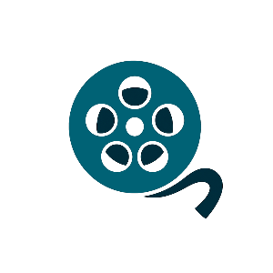 Film reel icon for 8mm, Super 8 and 16mm film to digital conversion services