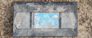 A dirty, contaminated video tape